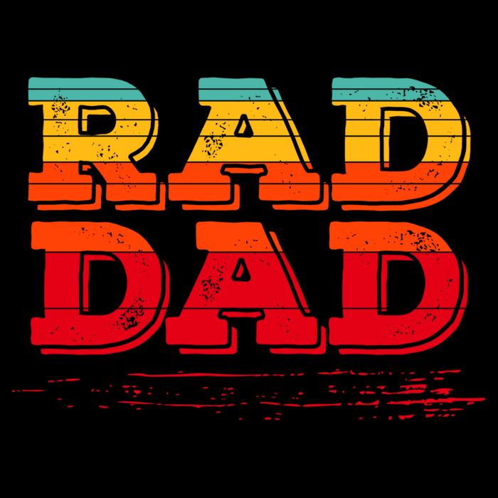 Retro Vintage Rad Dad Gift Bucket Hat