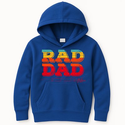 Retro Vintage Rad Dad Gift Kids Hoodie