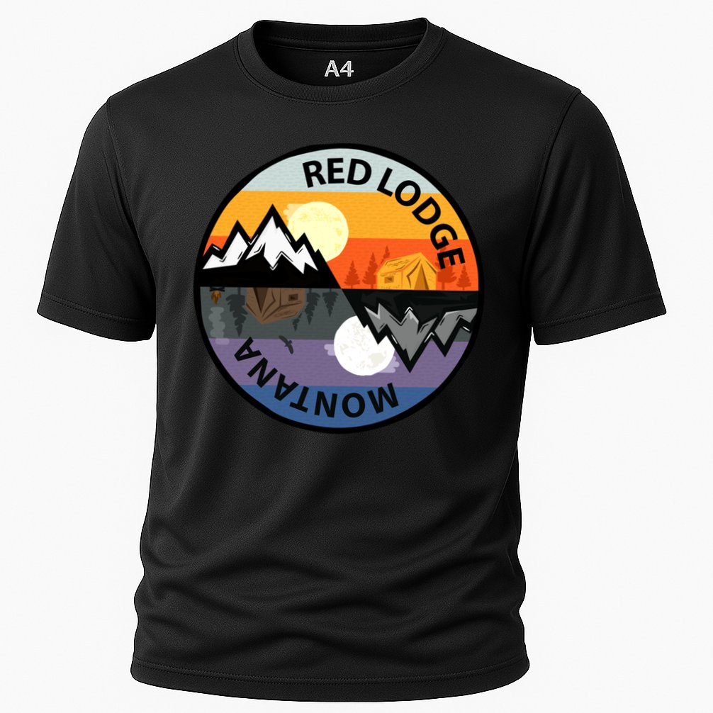 Retro Vintage Red Lodge Montana Souvenir Camping Meaningful Gift Cooling Performance Crew T-Shirt