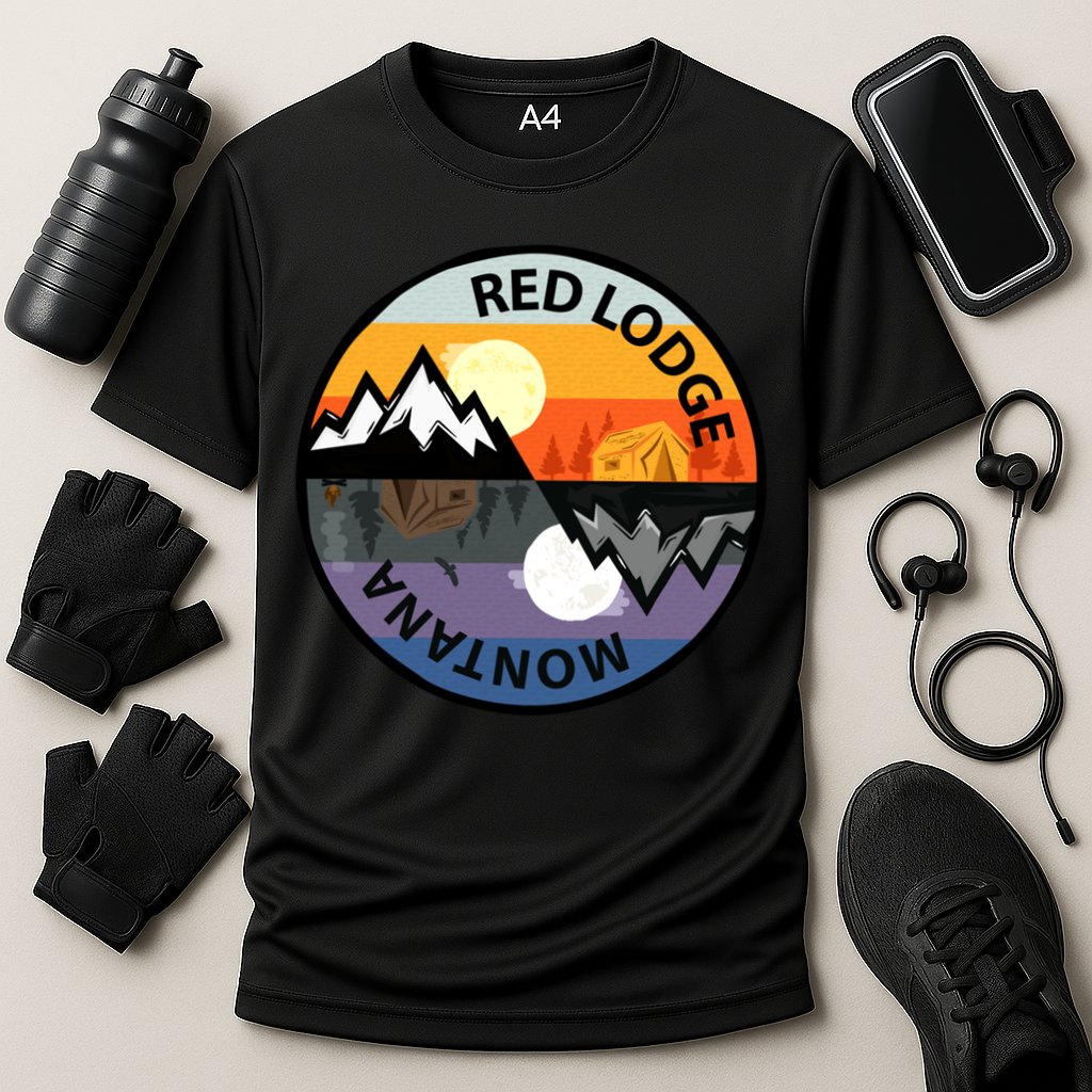 Retro Vintage Red Lodge Montana Souvenir Camping Meaningful Gift Cooling Performance Crew T-Shirt