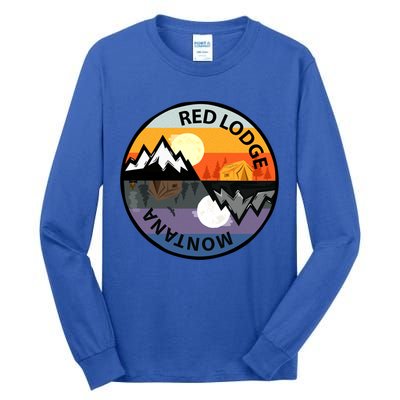Retro Vintage Red Lodge Montana Souvenir Camping Meaningful Gift Tall Long Sleeve T-Shirt