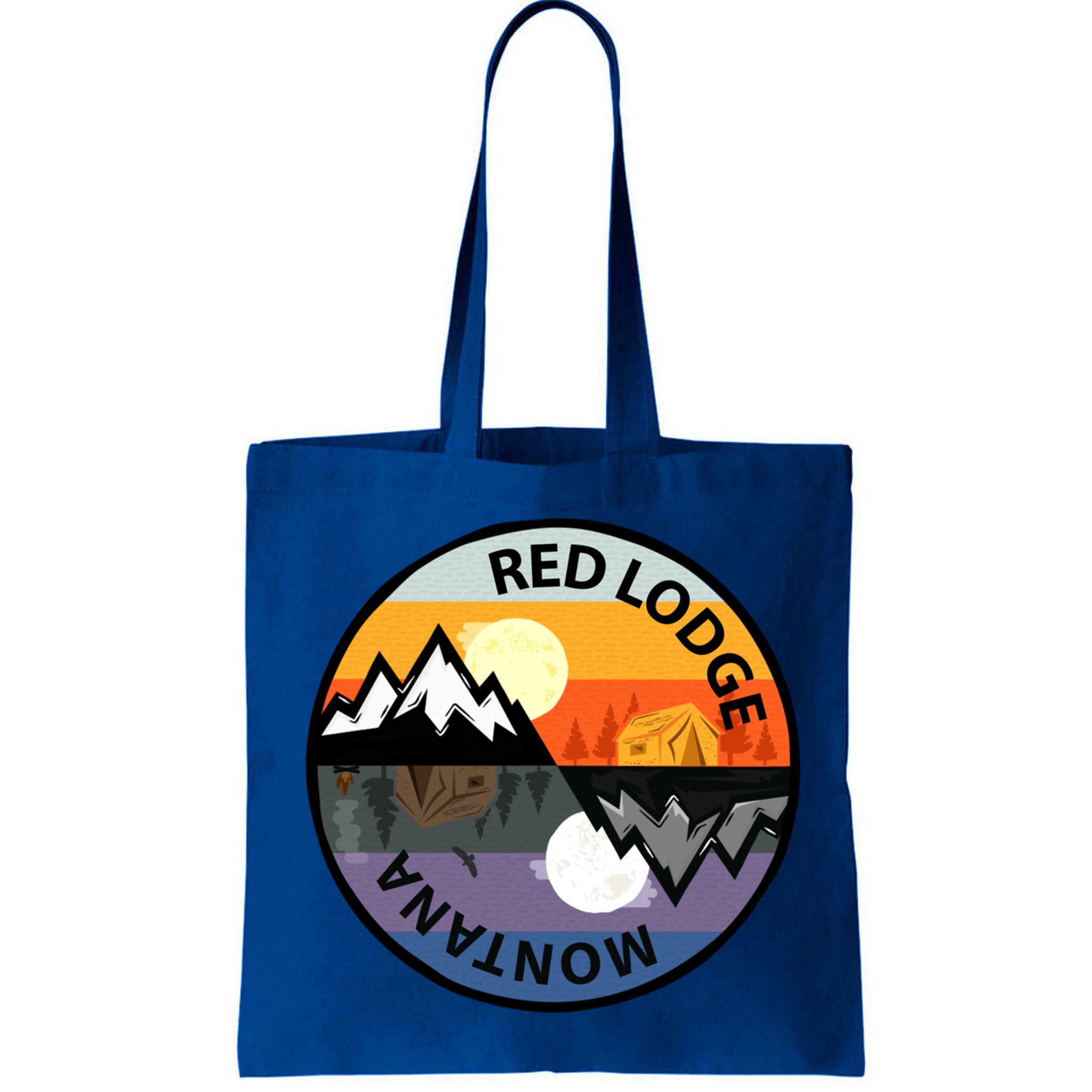 Retro Vintage Red Lodge Montana Souvenir Camping Meaningful Gift Bag