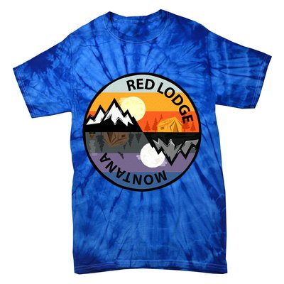 Retro Vintage Red Lodge Montana Souvenir Camping Meaningful Gift Tie-Dye T-Shirt