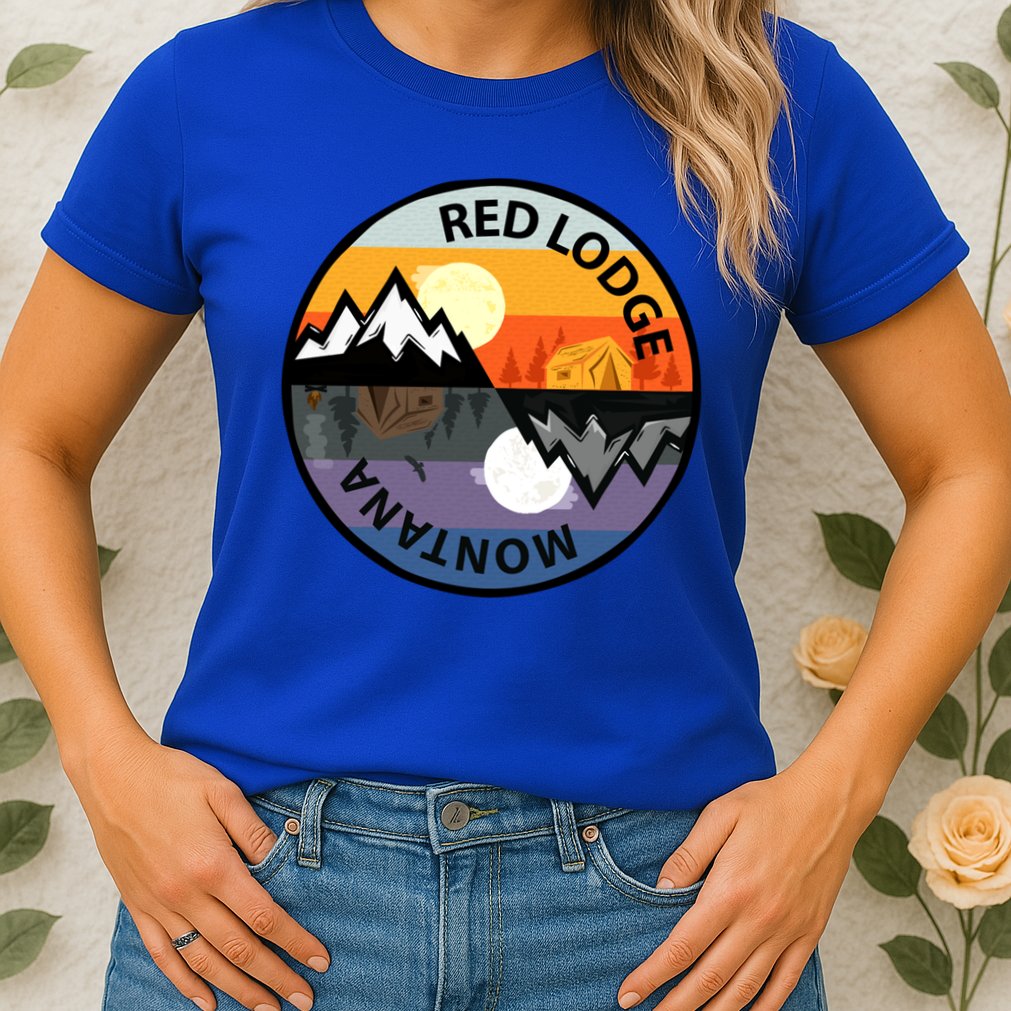 Retro Vintage Red Lodge Montana Souvenir Camping Meaningful Gift Womens T-Shirt