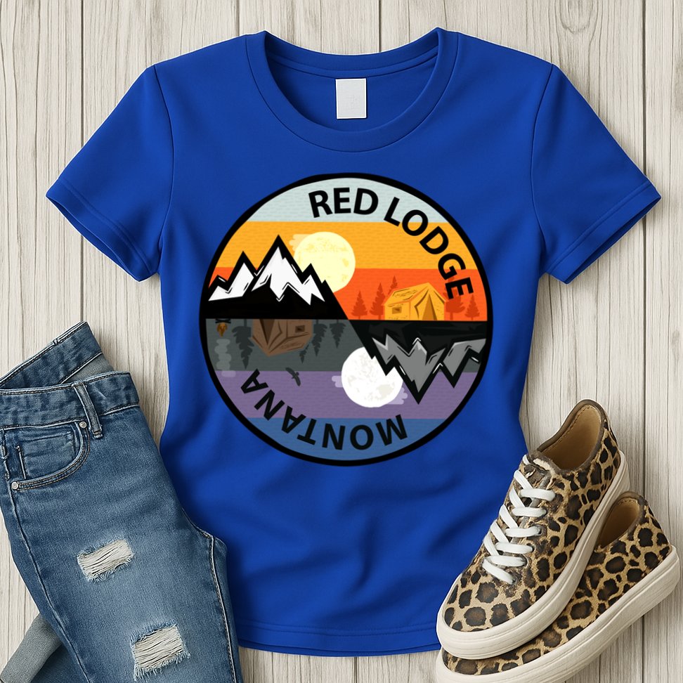 Retro Vintage Red Lodge Montana Souvenir Camping Meaningful Gift Womens T-Shirt
