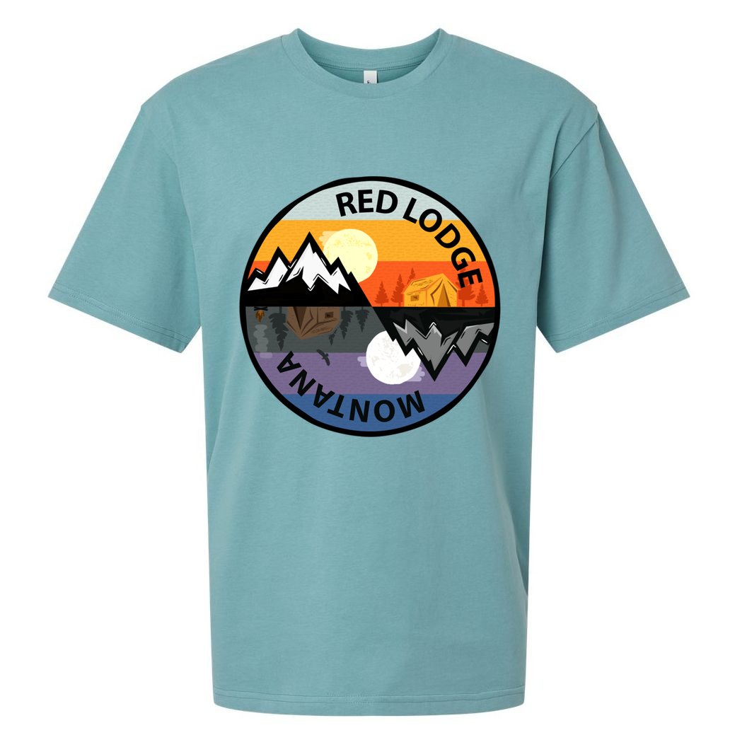 Retro Vintage Red Lodge Montana Souvenir Camping Meaningful Gift Sueded Cloud Jersey T-Shirt