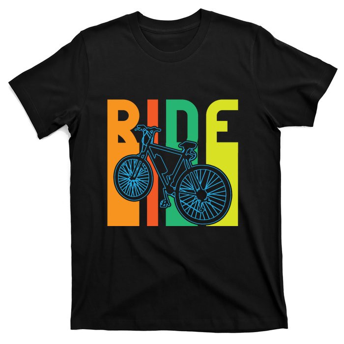 Ride Vintage Retro Biker Lover Gift Road Cyling T-Shirt