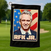 Retro Vintage RFK Jr. Election Poster Robert F. Kennedy Jr. Golf Towel