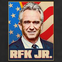 Retro Vintage RFK Jr. Election Poster Robert F. Kennedy Jr. Golf Towel