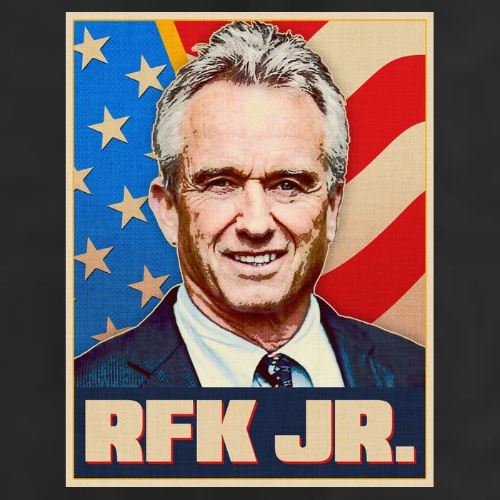 Retro Vintage RFK Jr. Election Poster Robert F. Kennedy Jr. Golf Towel