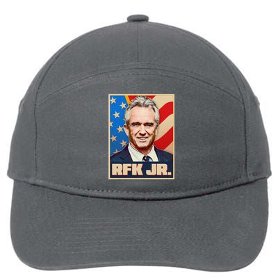 Retro Vintage RFK Jr. Election Poster Robert F. Kennedy Jr. 7-Panel Snapback Hat