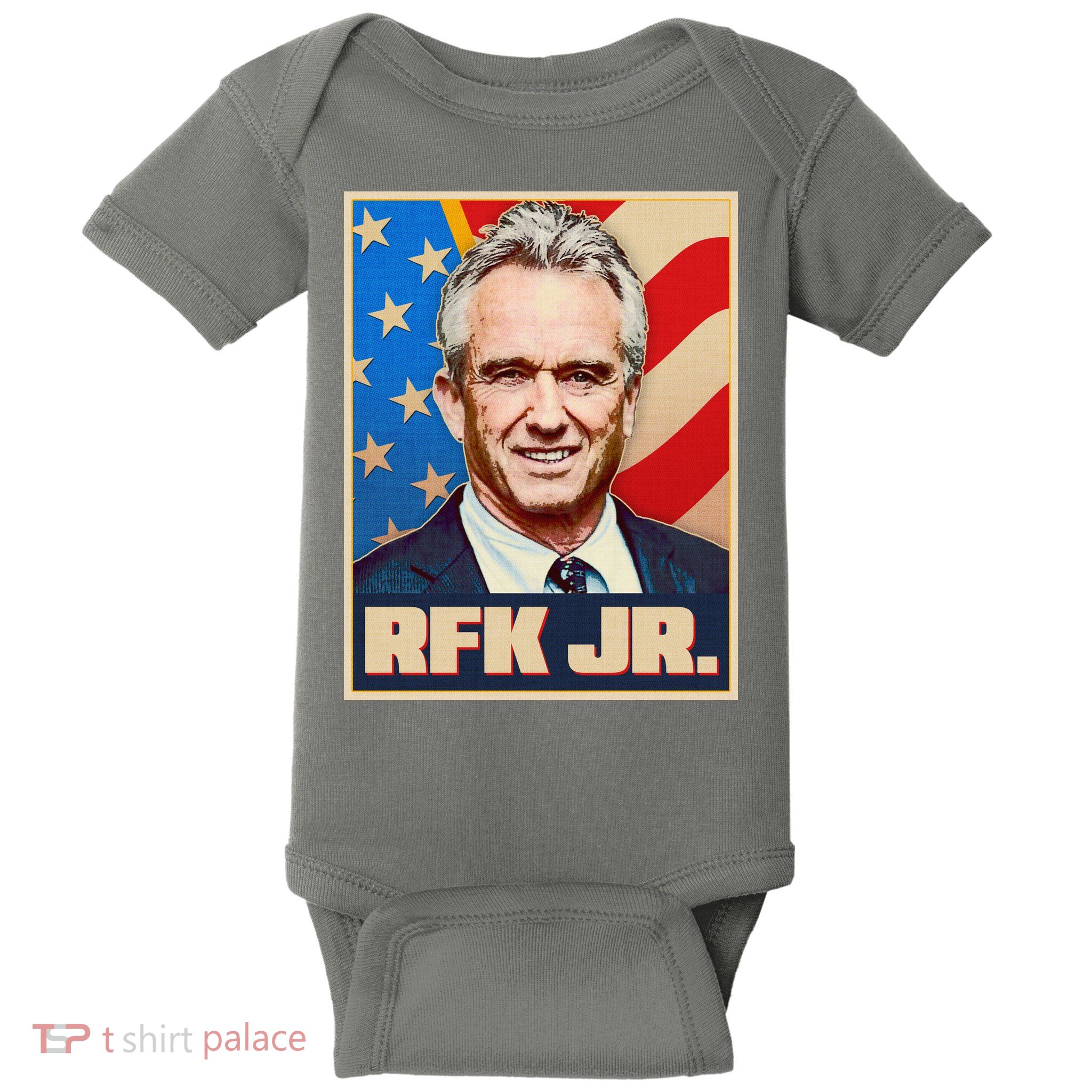 Retro Vintage RFK Jr. Election Poster Robert F. Kennedy Jr. Baby Bodysuit