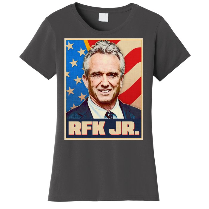 Retro Vintage RFK Jr. Election Poster Robert F. Kennedy Jr. Women's T-Shirt