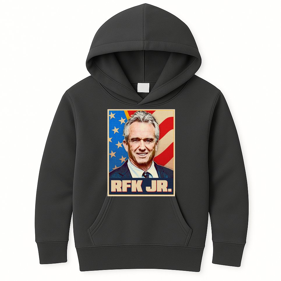 Retro Vintage RFK Jr. Election Poster Robert F. Kennedy Jr. Kids Hoodie
