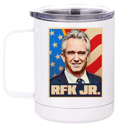 Retro Vintage RFK Jr. Election Poster Robert F. Kennedy Jr. 12 oz Stainless Steel Tumbler Cup