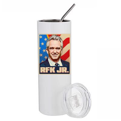 Retro Vintage RFK Jr. Election Poster Robert F. Kennedy Jr. Stainless Steel Tumbler