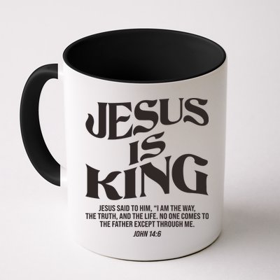 Retro Vintage Style Jesus Is King John 14:6 Mug