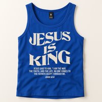 Retro Vintage Style Jesus Is King John 14:6 Tank Top