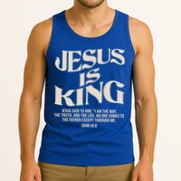 Retro Vintage Style Jesus Is King John 14:6 Tank Top