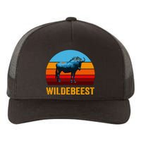 Retro Vintage Style Sunset Wildebeest Yupoong Adult 5-Panel Trucker Hat