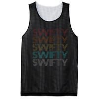 Retro Vintage Swifty Gift Mesh Reversible Basketball Jersey Tank