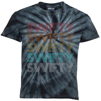 Retro Vintage Swifty Gift Kids Tie-Dye T-Shirt