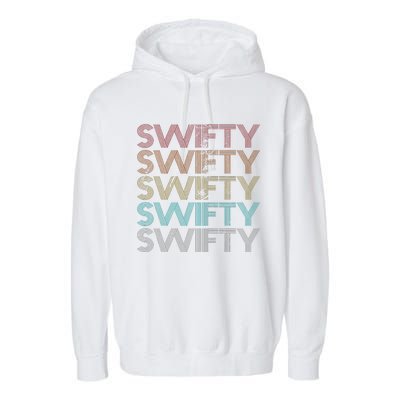 Retro Vintage Swifty Gift Garment-Dyed Fleece Hoodie