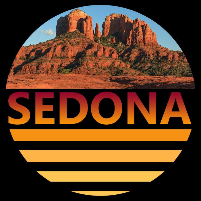 Retro Vintage Sedona Arizona Az Sunset Gift Doggie Tank