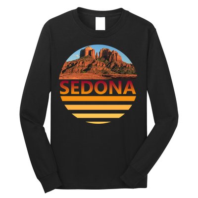 Retro Vintage Sedona Arizona Az Sunset Gift Long Sleeve Shirt