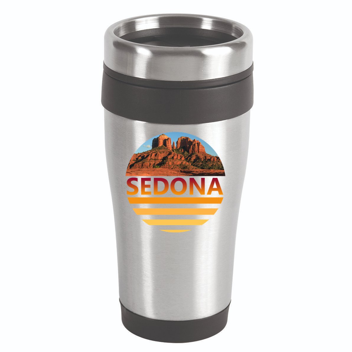 Retro Vintage Sedona Arizona Az Sunset Gift 16oz Travel Tumbler