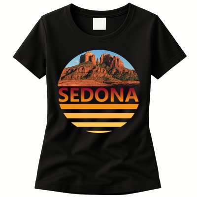 Retro Vintage Sedona Arizona Az Sunset Gift Womens T-Shirt