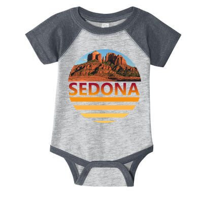 Retro Vintage Sedona Arizona Az Sunset Gift Infant Baby Jersey Bodysuit