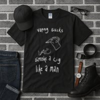 Rat Vaping Sucks Smoke A Cig Like A Man Tall T-Shirt