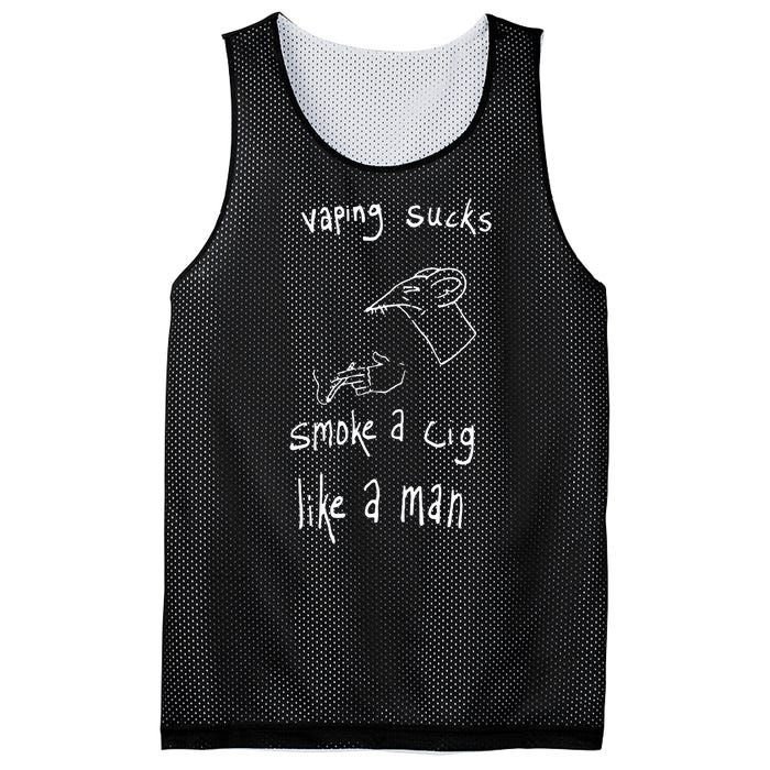 Rat Vaping Sucks Smoke A Cig Like A Man Mesh Reversible Basketball Jersey Tank