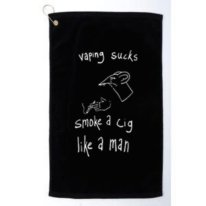 Rat Vaping Sucks Smoke A Cig Like A Man Platinum Collection Golf Towel