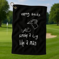 Rat Vaping Sucks Smoke A Cig Like A Man Golf Towel