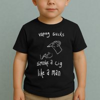 Rat Vaping Sucks Smoke A Cig Like A Man Toddler T-Shirt