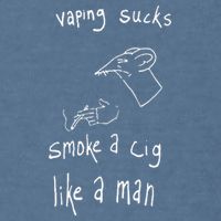Rat Vaping Sucks Smoke A Cig Like A Man Garment-Dyed Sweatshirt