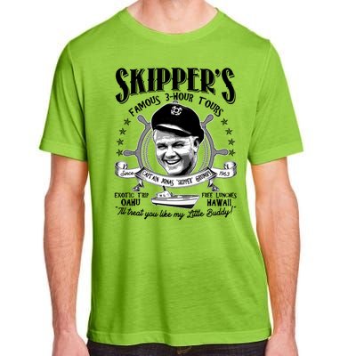 Retro Vintage Skipper's Famous 3Hour Tours Adult ChromaSoft Performance T-Shirt