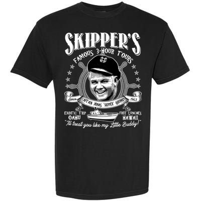 Retro Vintage Skipper's Famous 3Hour Tours Garment-Dyed Heavyweight T-Shirt