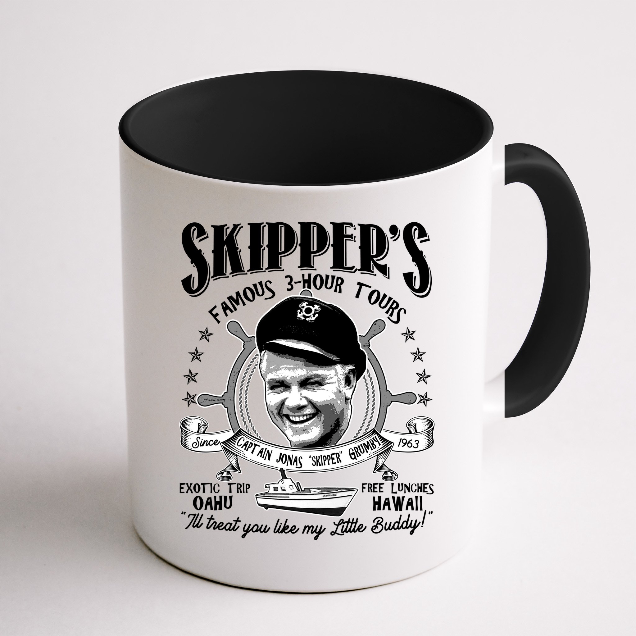 Retro Vintage Skipper's Famous 3Hour Tours Mug