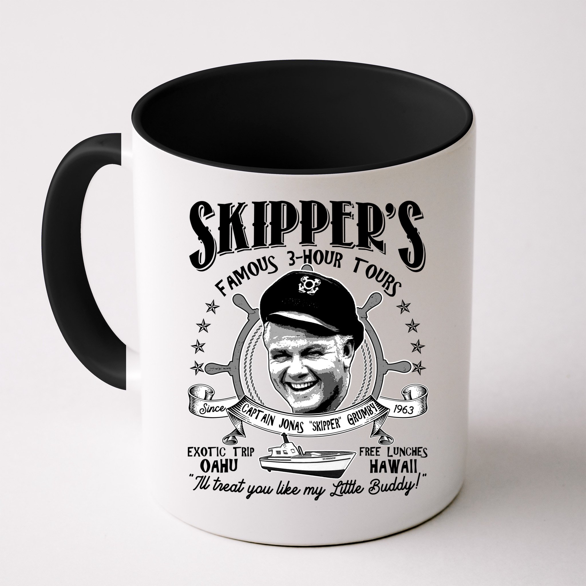 Retro Vintage Skipper's Famous 3Hour Tours Mug