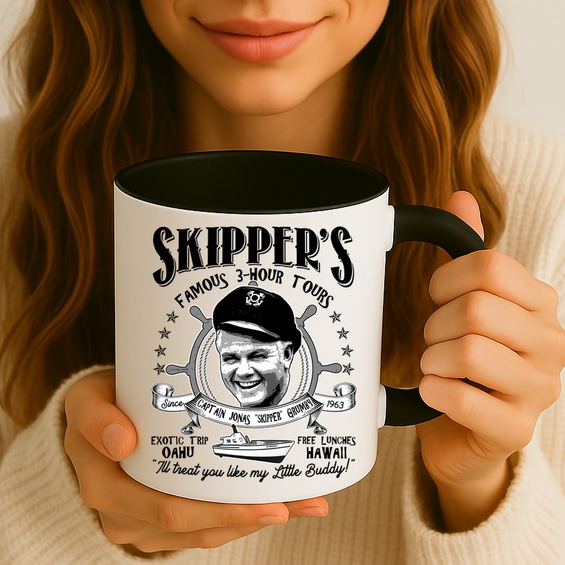 Retro Vintage Skipper's Famous 3Hour Tours Mug