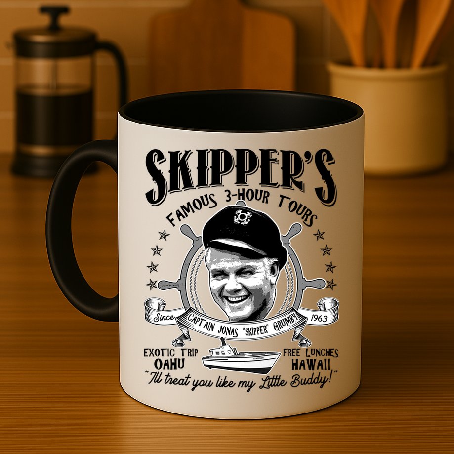 Retro Vintage Skipper's Famous 3Hour Tours Mug