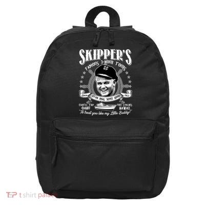Retro Vintage Skipper's Famous 3Hour Tours 16 in Basic Backpack