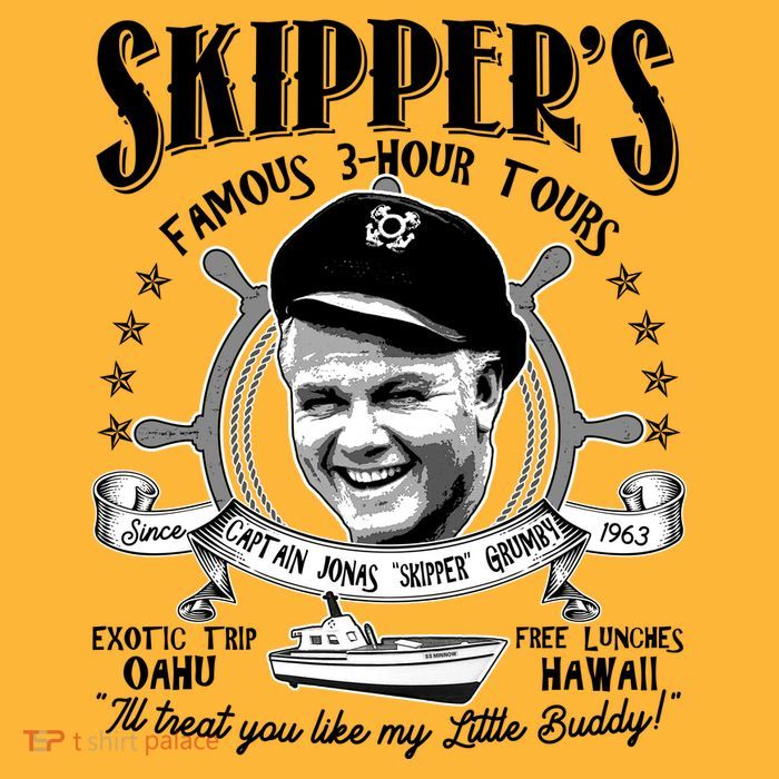 Retro Vintage Skipper's Famous 3Hour Tours Hoodie