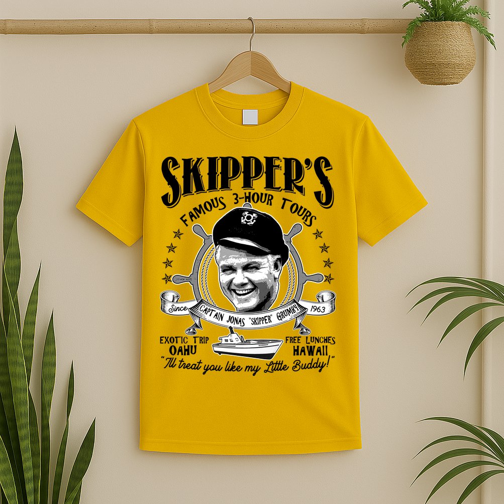 Retro Vintage Skipper's Famous 3Hour Tours T-Shirt