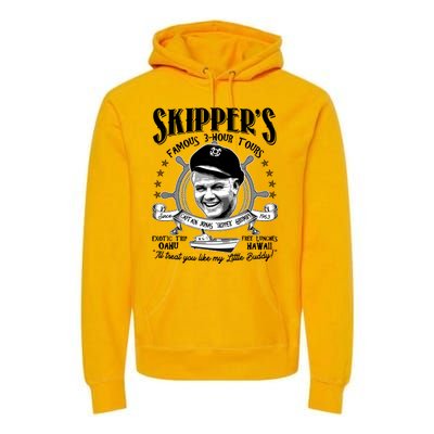 Retro Vintage Skipper's Famous 3Hour Tours Premium Hoodie