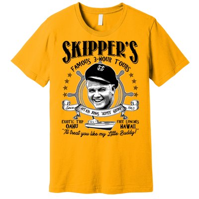 Retro Vintage Skipper's Famous 3Hour Tours Premium T-Shirt