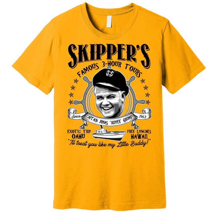 Retro Vintage Skipper's Famous 3Hour Tours Premium T-Shirt